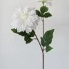 Afloral White Real Touch Dahlia Fake Flowers - 23.5" Artificial Flowers