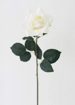 Afloral Cream Real Touch Rose Fake Flower - 20.5"