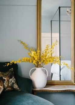 Afloral Natural White Clay Jug Vase - 14