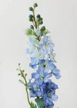 Afloral Blue Fake Larkspur Delphinium - 35" Artificial Flowers