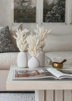 Afloral White Dried Bunny Tails - 18-28"