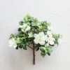 Afloral Artificial Flowers Silk Azalea Bush In Cream White - 12"