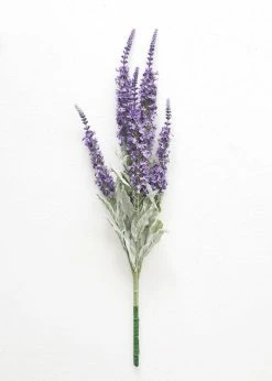 Afloral Artificial Flowers Fake Summer Lilac Buddleia Flower Bush - 28"