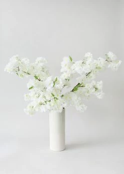Afloral Artificial Spring Cherry Blossoms In Cream - 40