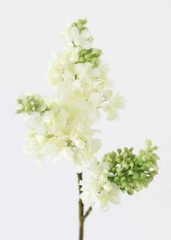 Afloral Fake Lilacs Flower In Cream - 25