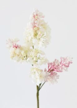 Afloral Pink Cream Artificial Lilac Flower - 25