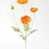 Afloral Artificial Flowers Fake Poppy Flower In Orange - 23"