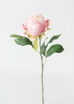 Afloral Artificial Flower Pink Peony Bud - 18"