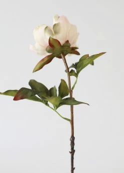 Afloral Cream Peach Artificial Peony Flower - 22