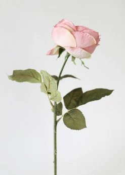 Afloral Artificial Flowers Silk English Cabbage Rose In Mauve - 25