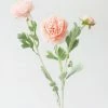 Afloral Artificial Flowers Ranunculus Fake Flowers In Pink - 19"