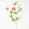 Afloral Silk Mini Ranunculus In Coral - 22" Artificial Flowers