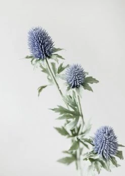 Afloral Periwinkle Artificial Thistle Wildflowers - 30.5" Artificial Flowers