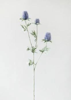 Afloral Periwinkle Artificial Thistle Wildflowers - 30.5" Artificial Flowers