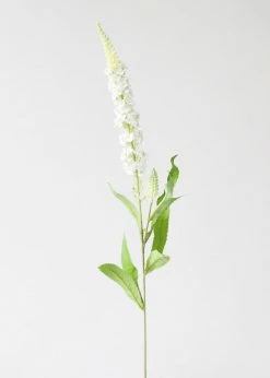 Afloral Cream White Veronica Artificial Flower - 30