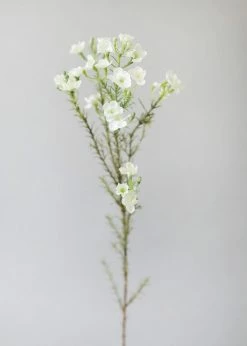 Afloral Artificial Flowers White Fake Waxflower Filler Flowers - 26"