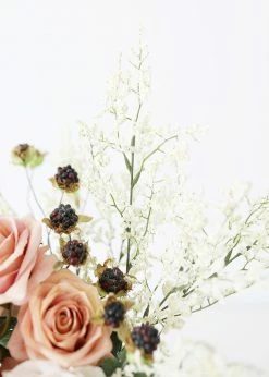 Afloral Artificial Flowers Faux Caspia Flower In White - 29