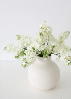 Afloral Fake Lilacs Flower In Cream - 25