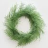Afloral Outdoor Plastic Asparagus Fern Wreath - 26" Artificial Plants