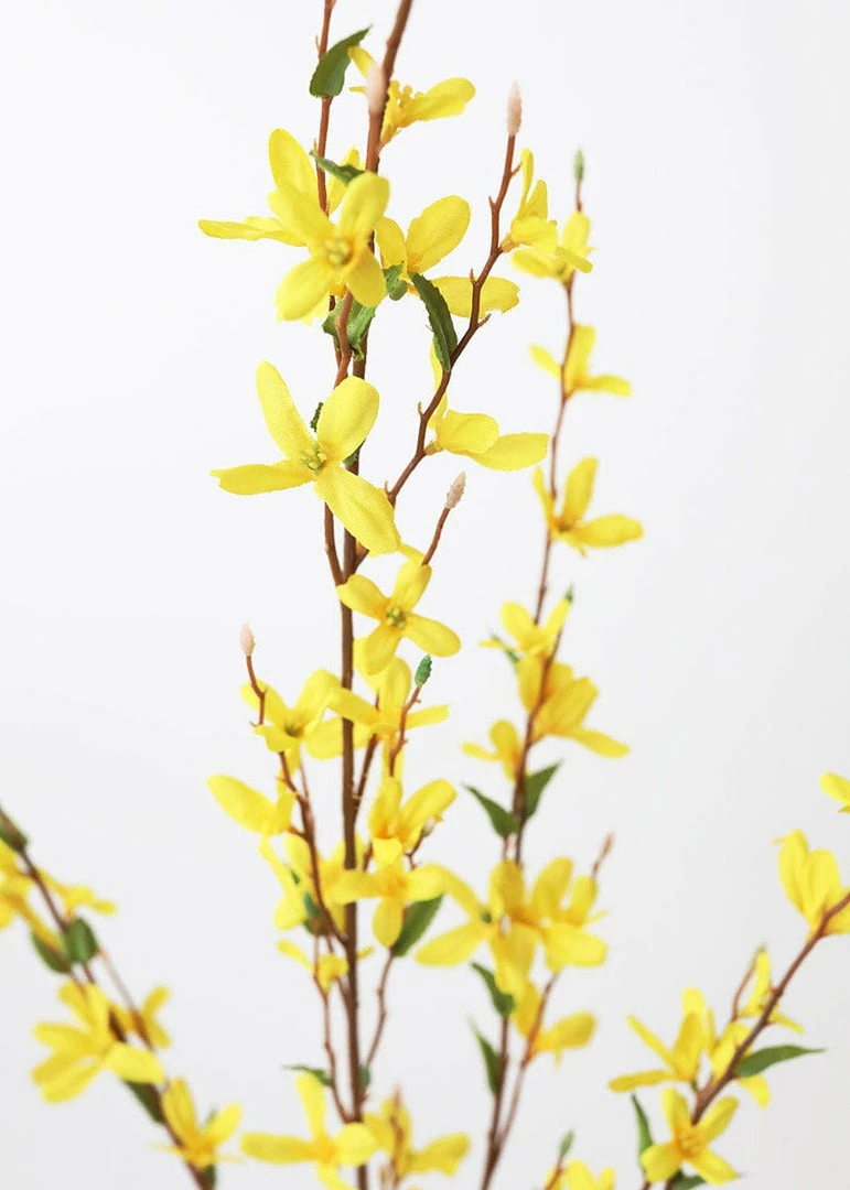 Afloral Artificial Forsythia Branch In Yellow - 38"