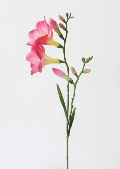 Afloral Artificial Flowers Pink Artificial Freesia Flower - 27