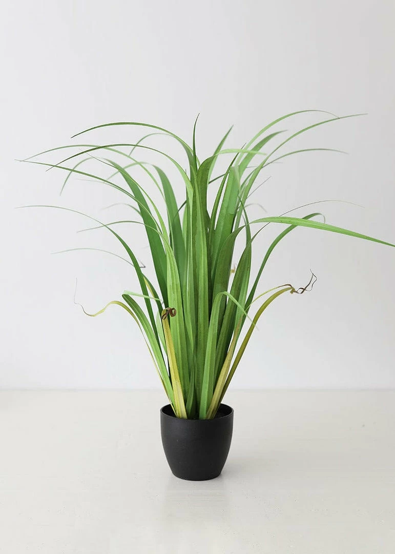 Afloral Fake Reed Grass Plant In Pot - 33"