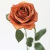 Afloral Fake Rose In Terracotta - 21.5"