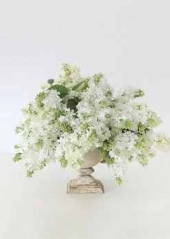 Afloral Fake Lilacs Flower In Cream - 25