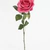 Afloral Artificial Flowers Rose Fake Flowers In Deep Pink - 21.5"