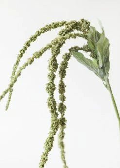 Afloral Artificial Plants Artificial Amaranthus Spray In Green - 45"