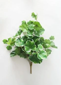 Afloral UV Protected Artificial Geranium Leaves Plant - 21"