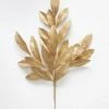 Afloral Artificial Bay Leaf In Metallic Gold - 19" Artificial Plants
