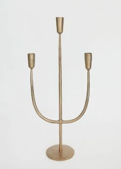 Afloral Antique Gold Candelabra Candle Holder - 21.5" Tools & Accents
