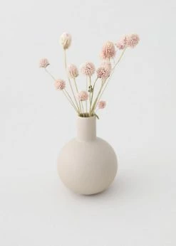 Afloral Beige Mini Ceramic Bud Vase - 5"