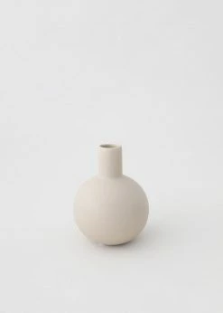 Afloral Beige Mini Ceramic Bud Vase - 5"