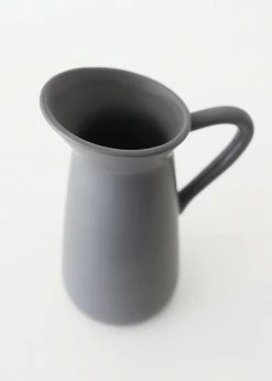 Afloral Matte Glazed Ceramic Pitcher - 9.5