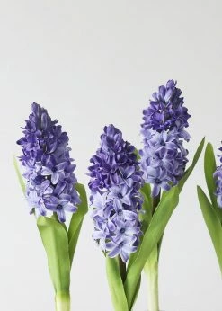Afloral Artificial Purple Hyacinth Flowers - 12.5