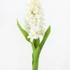 Afloral White Artificial Hyacinth Flowers - 12.5"