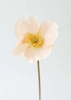 Afloral Soft Peach Silk Poppy - 23"
