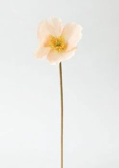 Afloral Soft Peach Silk Poppy - 23"