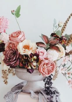 Afloral Vases Whitewashed Compote Bowl - 6.25