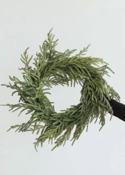 Afloral Real Touch Norfolk Pine Wreath - 24" Artificial Plants