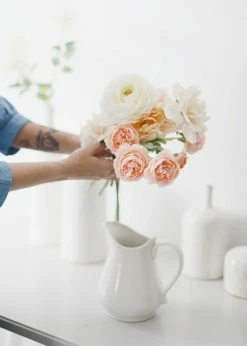 Afloral Artificial Flowers Ranunculus Fake Flowers In Pink - 19