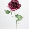 Afloral Silk Flowers Rose In Plum Purple - 21.5" Artificial Flowers