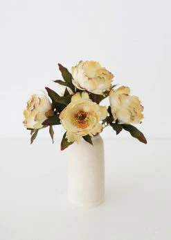 Afloral Vanilla Ivory Fake Peony Flower - 22"