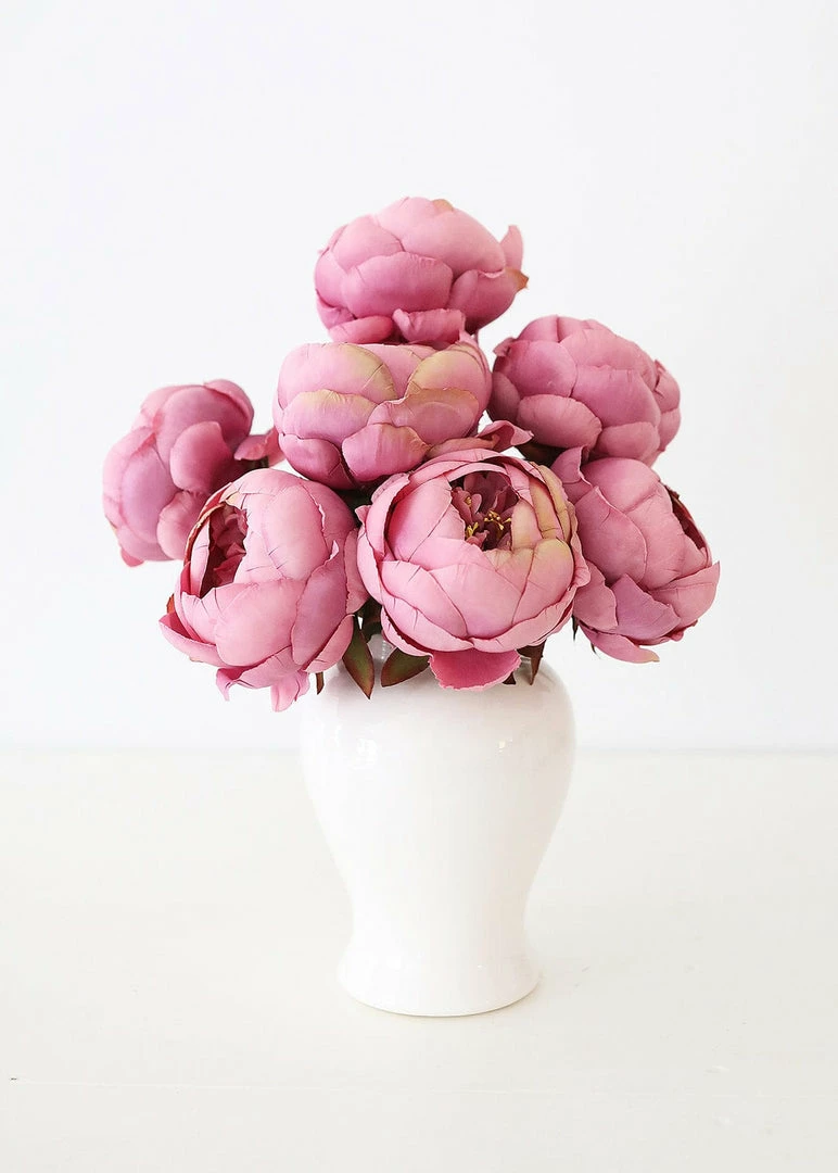 Afloral Mauve Artificial Peony Flower - 24" Artificial Flowers