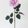 Afloral Artificial Flowers Real Touch Rose In Lavender - 20.5"