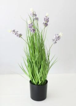 Afloral Fake Wildflowers And Grass Plant In Pot - 24"