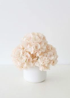 Afloral Oversized Artificial Hydrangea In Blush - 19