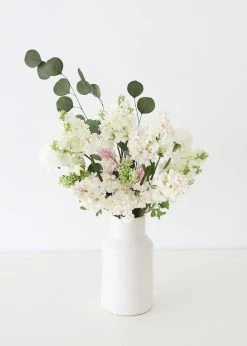 Afloral Everyday Flower Vase In White - 9